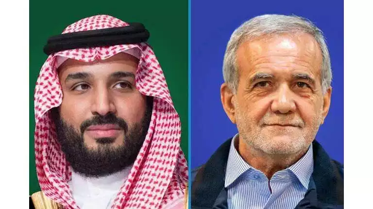 ولي العهد السعودي والرئيس الإيراني يبحثان العلاقات الثنائية وتعزيز التعاون