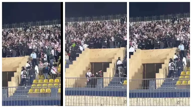 “أعظم نادي”.. جماهير الزمالك تدعم لاعبي الفريق خلال مواجهة ط