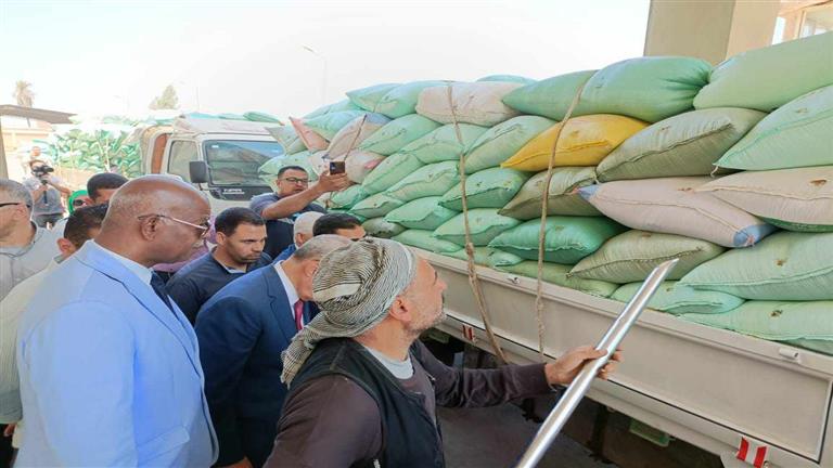 بالصور- محافظ القليوبية يشهد انطلاق موسم حصاد القمح في بنها وقها