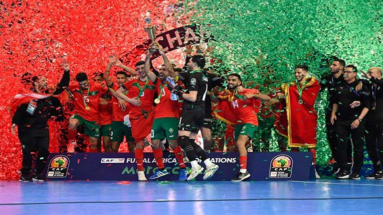 بإدارة مصرية.. منتخب المغرب يفوز بكأس الأمم الإفريقية لكرة الصالات (صور)