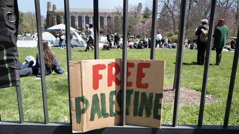 الاحتجاجات المؤيدة للفلسطينيين تتصاعد.. خريطة المظاهرات الطلابية والاعتقالات في الولايات المتحدة