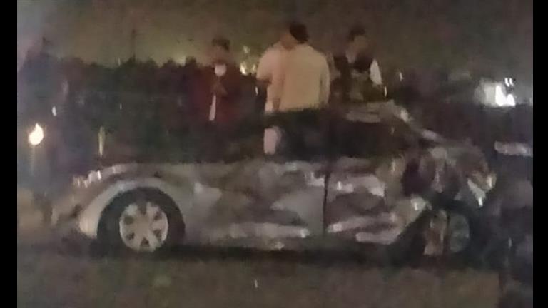 مصرع شخص صدمته سيارة طائشة على طريق الكورنيش في بني سويف 