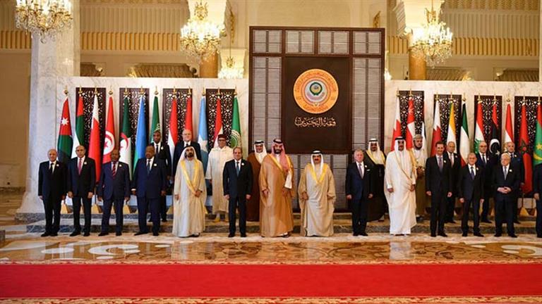 صورة تجمع القادة العرب المشاركين بالدورة 33 لمجلس جامعة الدول العربية