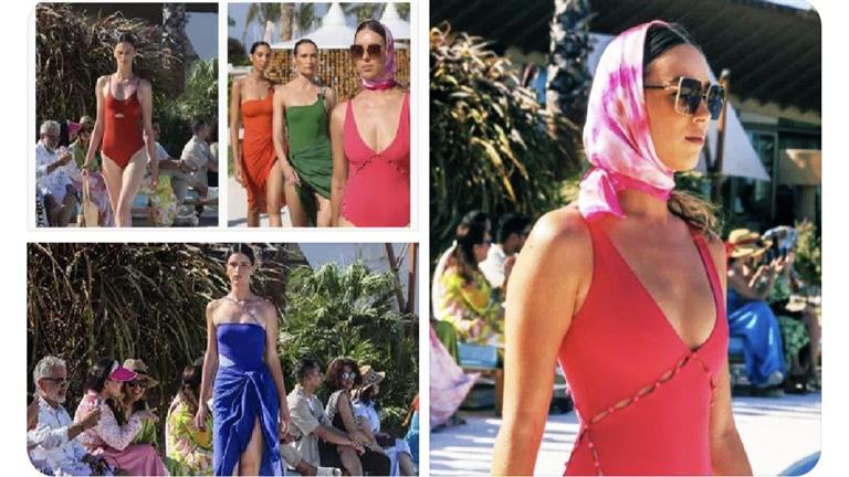 على شواطئ المملكة.. مصممون سعوديون يعرضون أزياءهم في أول عرض أزياء لملابس السباحة