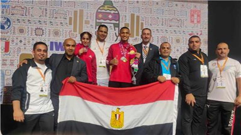 عبدالرحمن حسين ابن القليوبية يحرز 3 ميداليات ببطولة العالم لرفع الاثقال ببيرو (صور)