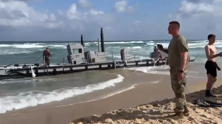 القيادة الوسطى الأمريكية: 4 من سفننا "الإنسانية" بغزة تضررت بأحوال الطقس 