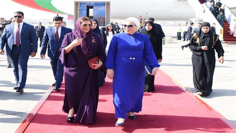 انتصار السيسي: زيارة سيدة عمان الأولى لمصر غالية وخطوة عزيزة -(صور)