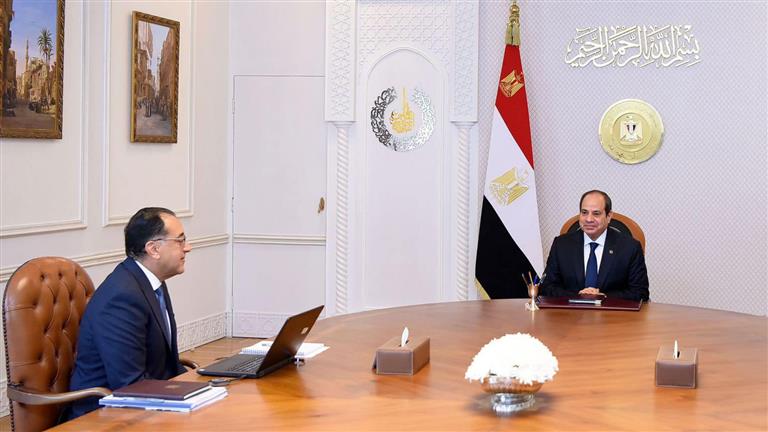 الرئيس السيسي يلتقي مدبولي وبيان رئاسي يكشف التفاصيل