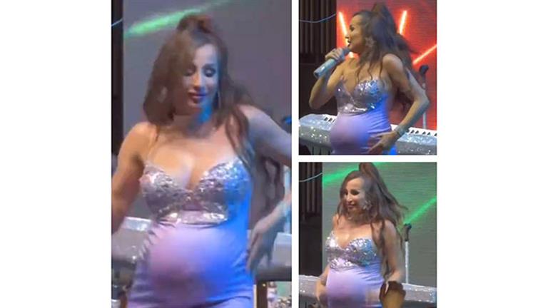 "بترقص وهى حامل".. فنانة لبنانية تتعرض لانتقادات بعد حفل غنائي على المسرح