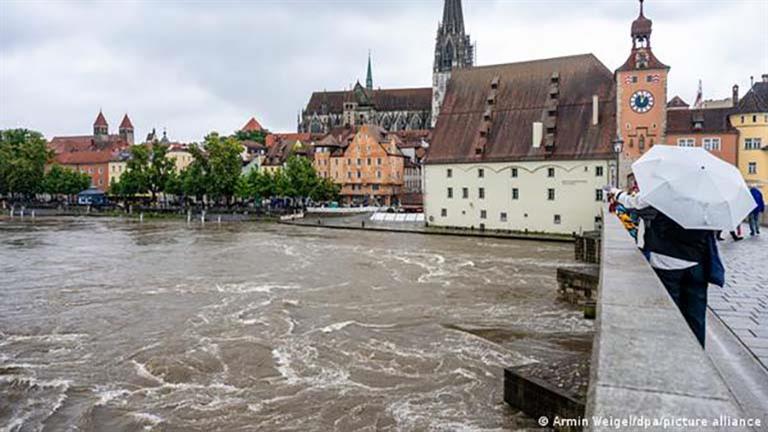 مناطق ألمانية تسجل في يوم كمية أمطار فاقت المتوسط الشهري المعتاد