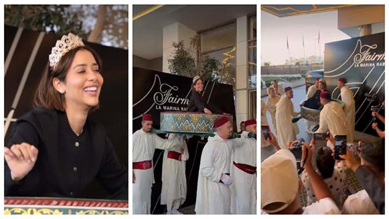 فيديو يرصد لحظة حمل بلقيس على الأعناق في المغرب قبل حفلها بمهرجان موازين