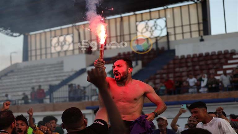 "بكاء واحتفالات بالشماريخ".. فرحة لاعبي حرس الحدود بعد الصعود إلى الدوري الممتاز (صور)