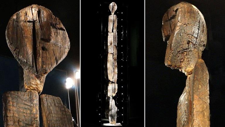 أقدم منحوتة خشبية في العالم.. عمرها ضعف الأهرام وعليها وجوه غامضة