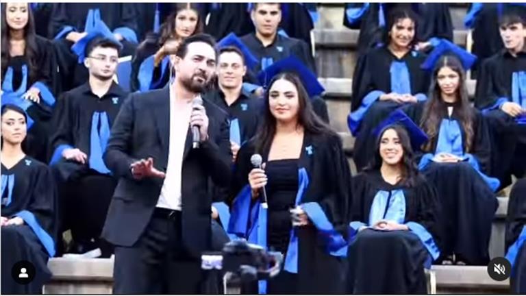 وائل جسار ينشر فيديو مع ابنته من حفل تخرجها..وهكذا علق 