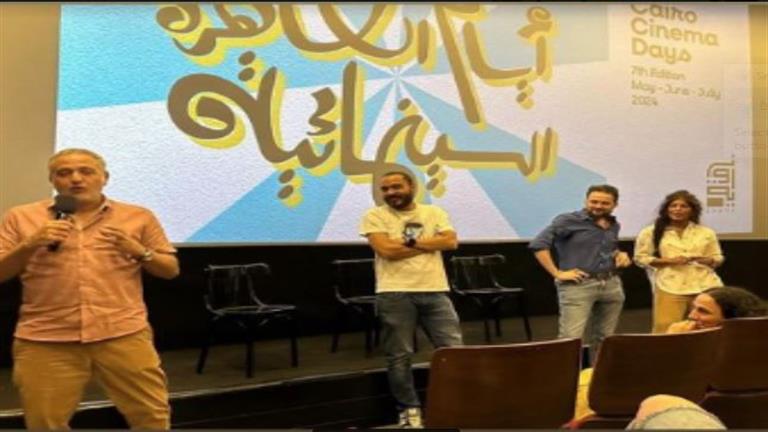 محمد حفظي وأبو بكر شوقي في جلسة نقاشية لفيلم "هجان" بسينما زاوية