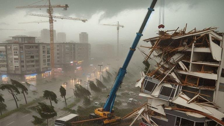 فيديو| "دمرت الأشجار".. عاصفة قوية تضرب ولاية أضنة التركية