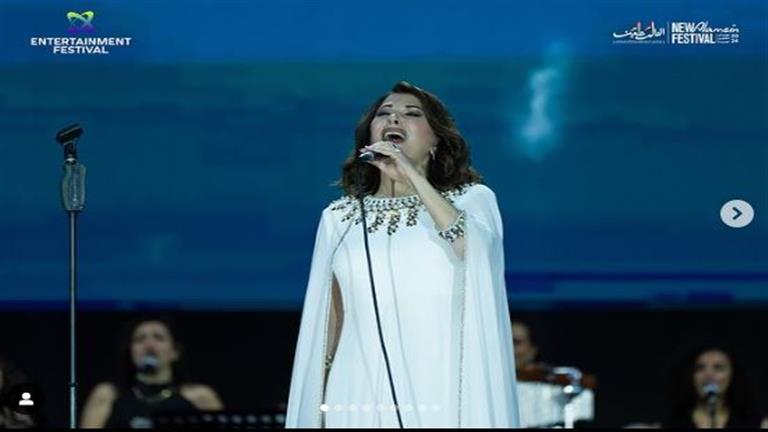 بالصور| ماجدة الرومي تغني لـ مصر وتتألق في حفلها بالعلمين الجديدة