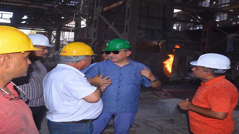 وزير قطاع الأعمال يتفقد "مصانع النحاس المصرية" بالإسكندرية 