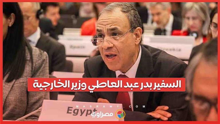 السفير بدر عبد العاطي وزير الخارجية
