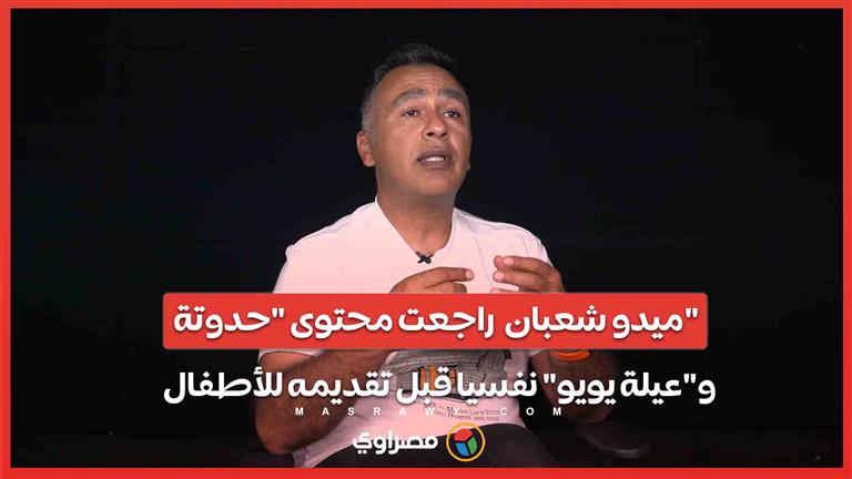 ميدو شعبان  راجعت محتوى "حدوتة" و"عيلة يويو" نفسيا قبل تقديمه للأطفال