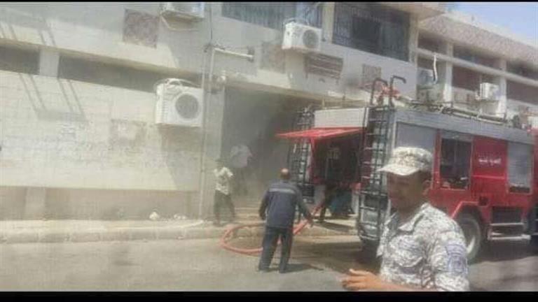 نقل أطفال الحضانات ومرضى العناية.. حريق هائل في مستشفى السادات بالمنوفية - صور