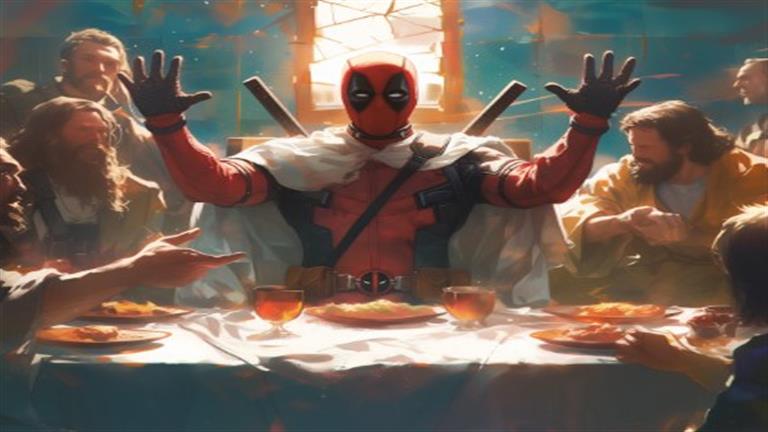 أطلق على نفسه "مسيح مارفل".. ما قصة صورة "العشاء الأخير" بفيلم "Deadpool & Wolverine"؟