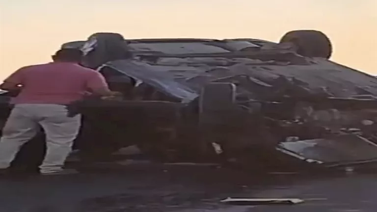 6 مصابين في انقلاب ملاكي بطريق الكريمات
