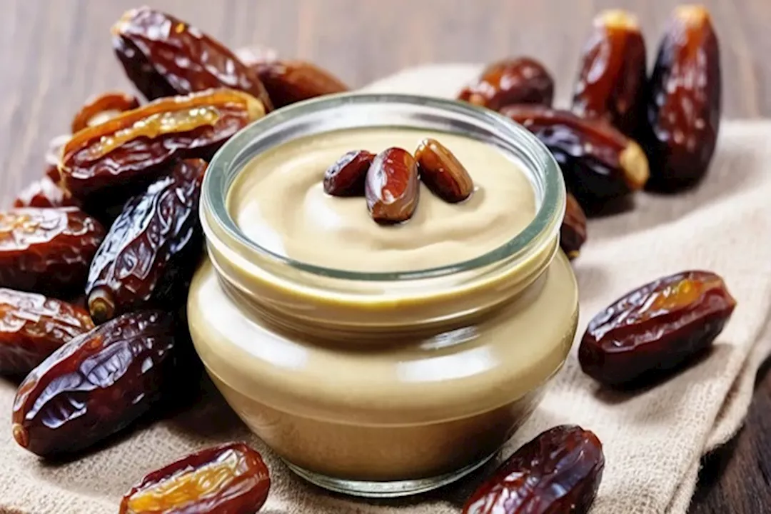 التمر مع الطحينة