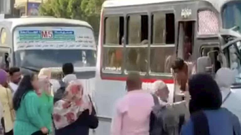 "المحصل منعه من الصعود".. فحص فيديو لمسن يحمل أوراقًا طبية يسقط من أتوبيس يثير الجدل