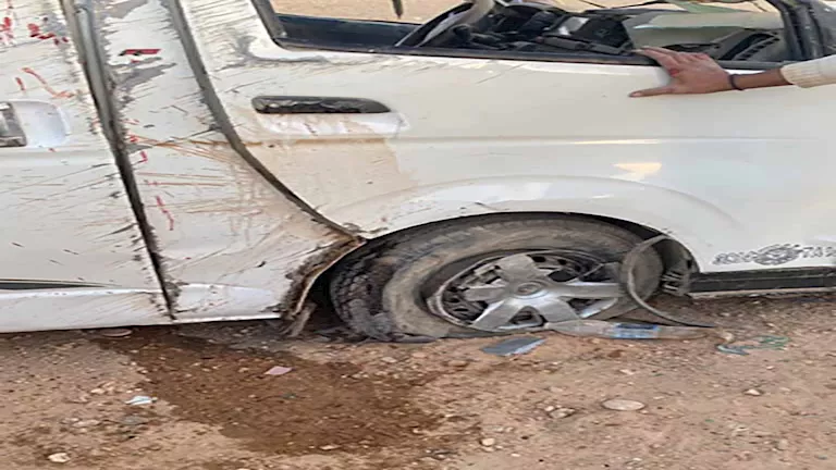 6 مصابين في انقلاب ميكروباص بالصف