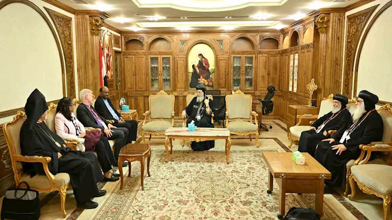 البابا تواضروس: استقبال الرئيس وفد مجلس الكنائس العالمي تكريم كبير من