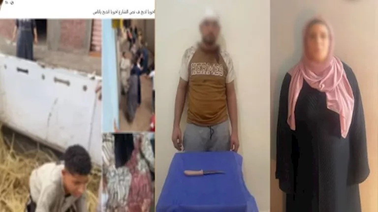 لهو أطفال ينتهي بمحاولة ذبح عامل في خناقة جيران بأبو كبير (فيديو)