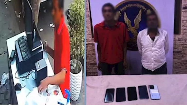 لحظة انتهت بسقوط لص الهواتف في القاهرة