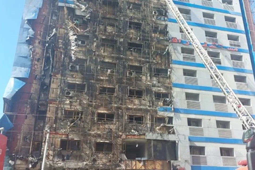 حريق مستشفى راقودة بالإسكندرية