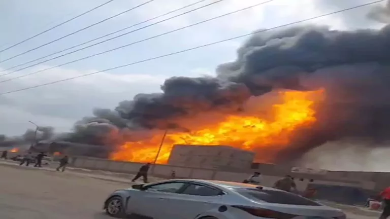 مصرع عامل وإصابة آخر في حريق مصنع بالمنطقة الصناعية بالسادات (صور) مصرع عامل وإصابة آخر في حريق مصنع بالمنطقة الصناعية بالسادات (صور)