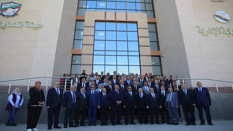 بالصور- وزير العدل يفتتح مقر هيئتي قضايا الدولة والنيابة الإدارية بالو بالصور- وزير العدل يفتتح مقر هيئتي قضايا الدولة والنيابة الإدارية بالو