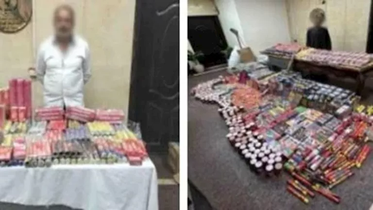 الداخلية تسقط تاجر ألعاب نارية ضبط بحوزته مليون و300 ألف قطعة