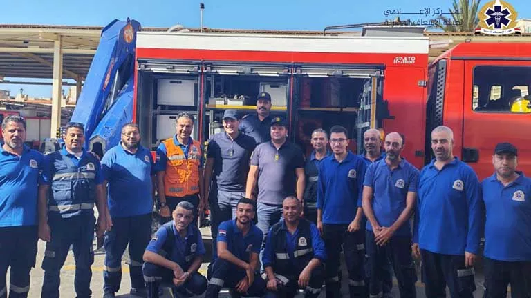 تدريبات ومناورات مشتركة بين هيئة الإسعاف والدفاع المدني بالإسكندرية