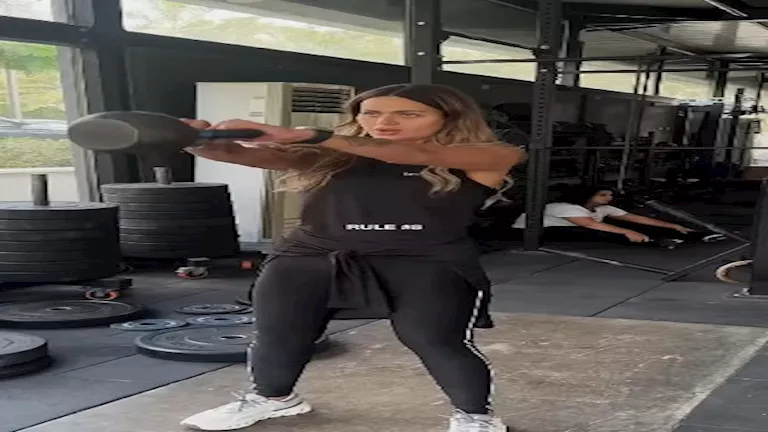 يسرا الليثي زوجة أحمد حسام ميدو في الجيم (19)