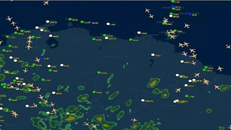 أجواء فنزويلا خالية من حركة الطيران وسط مخاوف من التصعيد العسكري
