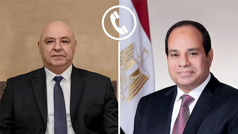 السيسي يؤكد دعم مصر لسيادة لبنان وتنفيذ قرار مجلس الأمن 1701