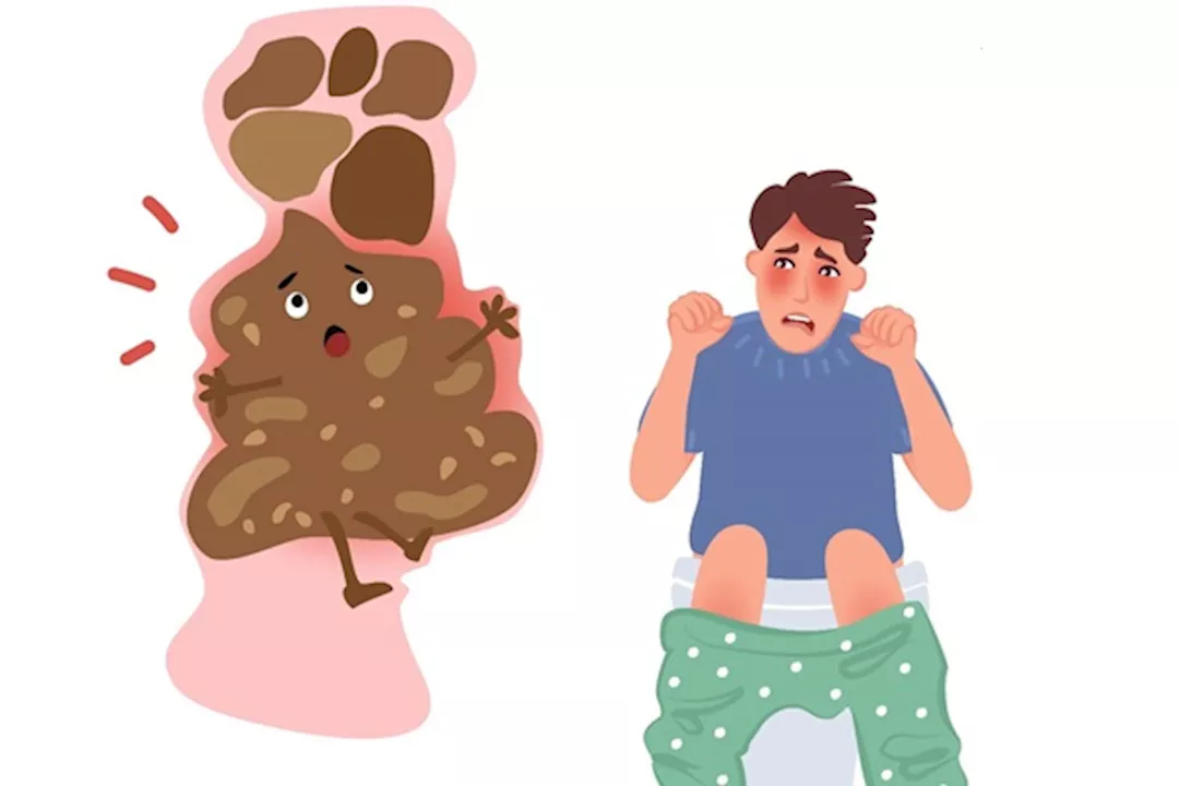 نزول البراز على شكل قطع صغيرة