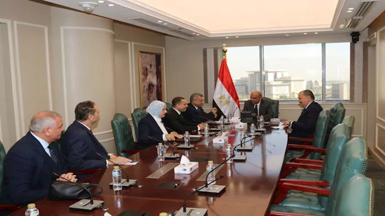 وزير الكهرباء يستقبل أعضاء لجنة الطاقة والبيئة والقوى العاملة بمجلس ال