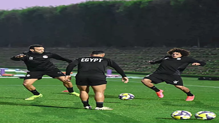 10 صور ترصد مران منتخب مصر قبل مواجهة الأردن في كأس العرب