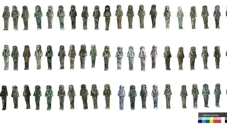 في اكتشاف نادر.. العثور على 225 تمثالا جنائزيا في تانيس بمصر القديمة (