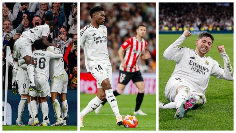 ريال مدريد يخطف فوزا قاتلا في الدقائق الأخيرة من أتلتيك بلبا