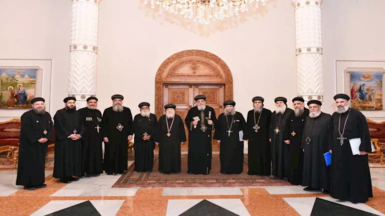 تفاصيل لقاء البابا تواضروس الثاني بالأنبا جورجيوس أسقف إيبارشية مطاي