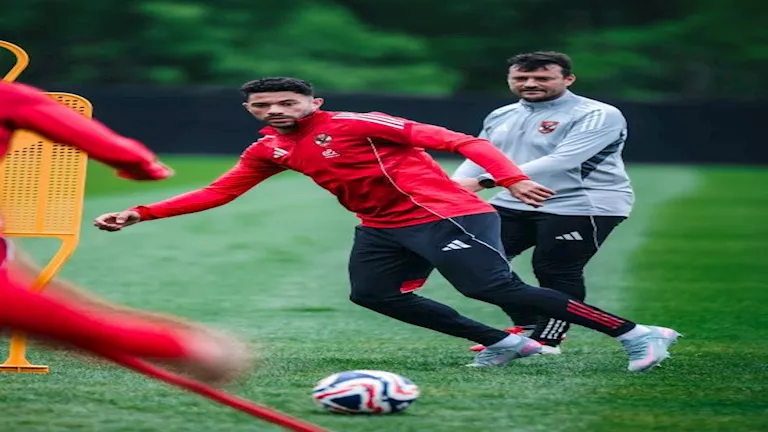 10 صورة من مران النادي الأهلي الجماعي استعدادا لمواجهة بالميراس