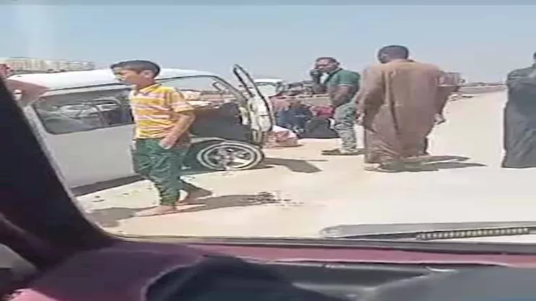 إصابة 7 بينهم 3 فتيات في انقلاب سيارة على الإقليمي بالمنوفية (صور)