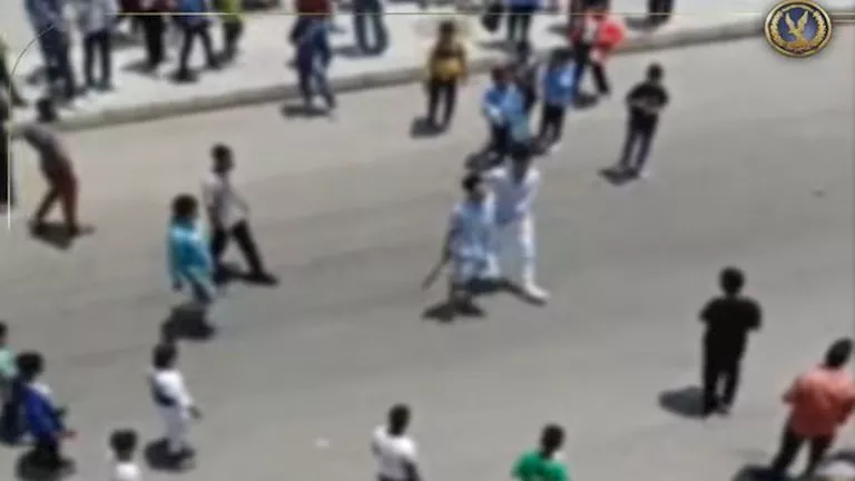 فيديو صادم يوثق مشاجرة بالأسلحة البيضاء أمام معهد الأورام بالقاهرة